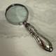 Vintage Sterling Silver Weighted Handle Magnifying Glass Palm Beach Estate Find