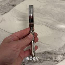 Vintage Sterling Silver Weighted Handle Magnifying Glass Palm Beach Estate Find