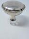 Vintage Sterling Silver And Glass Doorknob Bottle Stopper Hallmarked