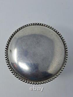 Vintage Sterling Silver and Glass Doorknob Bottle Stopper Hallmarked
