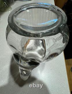 Vintage Victorian Sterling Silver and Glass Water Pitcher