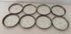 Vintage Webster Co. Glass Sterling Silver Coasters Set Of 8 3 1/8 Diameter