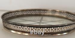 Vintage WEBSTER Co. Glass Sterling Silver Coasters Set Of 8 3 1/8 diameter