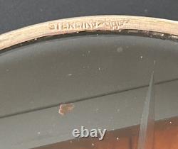 Vintage WEBSTER Co. Glass Sterling Silver Coasters Set Of 8 3 1/8 diameter