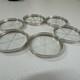 Vintage Webster Glass Sterling Silver Coasters Set Of 6