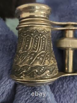 Vintage sterling silver opera glasses B