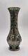 Vtg Alvin Art Nouveau Sterling Silver Green Glass Vase G3217-3 Damage-read