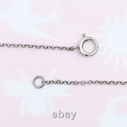 Vtg Antique Art Deco Citrine Marquise Glass Sterling Silver Filigree Necklace