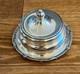 Vtg Camusso Peru Sterling Silver Lidded Butter Dish With Glass Insert! 204 G