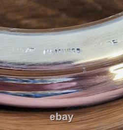 Vtg Camusso Peru Sterling Silver Lidded Butter Dish With Glass Insert! 204 G