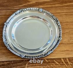 Vtg Camusso Peru Sterling Silver Lidded Butter Dish With Glass Insert! 204 G