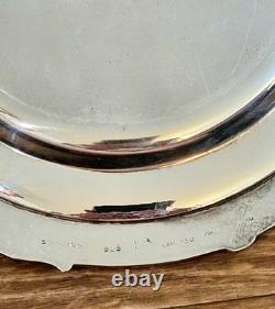 Vtg Camusso Peru Sterling Silver Lidded Butter Dish With Glass Insert! 204 G