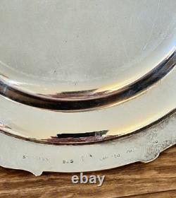 Vtg Camusso Peru Sterling Silver Lidded Butter Dish With Glass Insert! 204 G