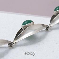 Vtg Danish Modernist Carl Ove Fydensberg Glass Sterling Silver Bracelet