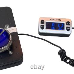 Vtg Sterling Silver Salt Cellars Cobalt Blue Glass Inserts Spoons Whiting Co 80g