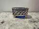 Vtg Watson Company Sterling Silver Salt Cellar With Cobalt Glass Liner 4457