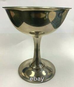 Wallace Sterling Silver Water Goblet Wine Glass 4 1/2 Tall Weighs 144gr No. 17