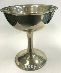 Wallace Sterling Silver Water Goblet Wine Glass 4 1/2 Tall Weighs 144gr No. 17