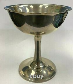 Wallace Sterling Silver Water Goblet Wine Glass 4 1/2 Tall Weighs 144gr No. 17