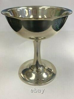 Wallace Sterling Silver Water Goblet Wine Glass 4 1/2 Tall Weighs 144gr No. 17