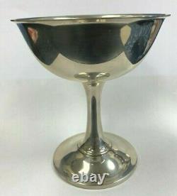 Wallace Sterling Silver Water Goblet Wine Glass 4 1/2 Tall Weighs 144gr No. 17