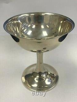 Wallace Sterling Silver Water Goblet Wine Glass 4 1/2 Tall Weighs 144gr No. 17