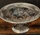Wallace Sterling Silver And Cambridge Glass Portia Compote 8.5