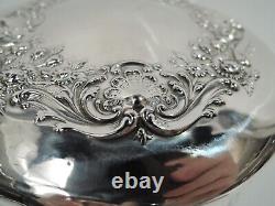 Watson Jar American Antique Large Brilliant-Cut Glass ABC Sterling Silver