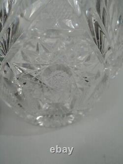 Watson Jar American Antique Large Brilliant-Cut Glass ABC Sterling Silver