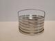 Webster Glass Coasters With Sterling Silver Rims And Caddy Art Deco