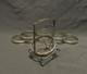 Webster Sterling Silver Rims & Starburst Cut Glass Set Of 7 Coasters