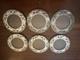 Webster Sterling Silver On Glass Coasters Set Of 6