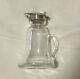 Whisky Noggin Antique Sterling Silver & Glass Claret Jug Made In 1899