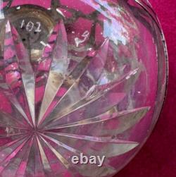 Whiting Sterling Silver Overlay Cut Glass Atomizer Perfume Bottle Art Nouveau