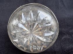 Whiting Sterling Silver Overlay Cut Glass Atomizer Perfume Bottle Art Nouveau
