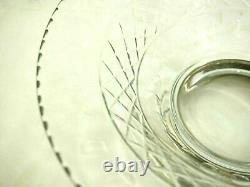 Wonderful Sheffield Sterling Silver Cut Glass Footed Center Bowl