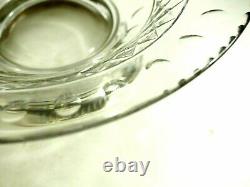 Wonderful Sheffield Sterling Silver Cut Glass Footed Center Bowl